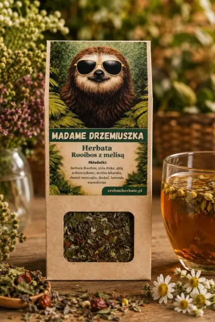 Madame Drzemiuszka - herbata rooibos z melisą 50g